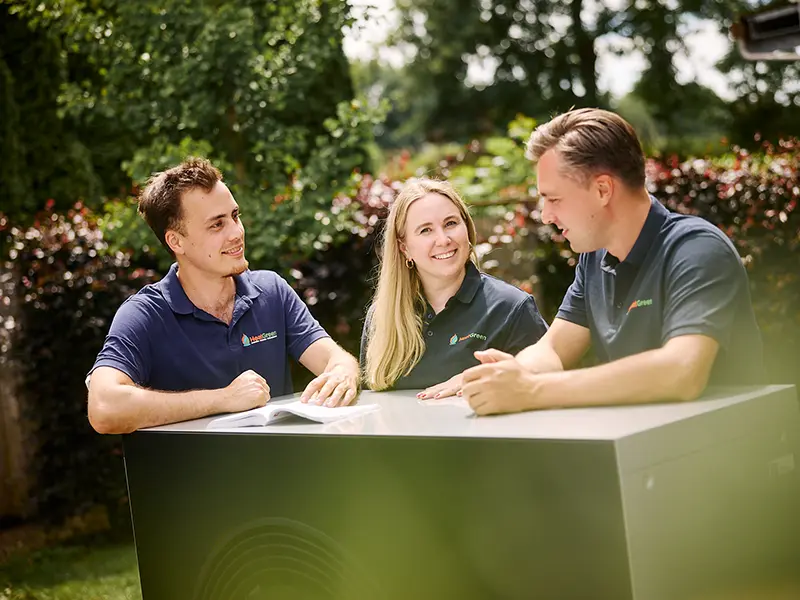 HeatGreen – Foto Team Wärmepumpe HeatGreen GmbH – Reportagefoto Team Wärmepumpe